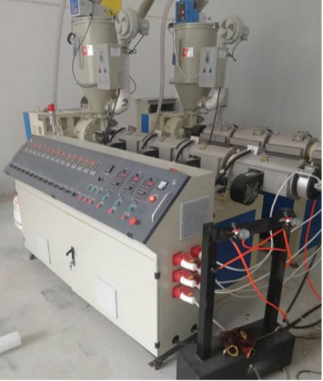 75-90mm Fresh Air διπλό τοίχο κυματοειδές σωλήνα εξώθηση γραμμής παραγωγής